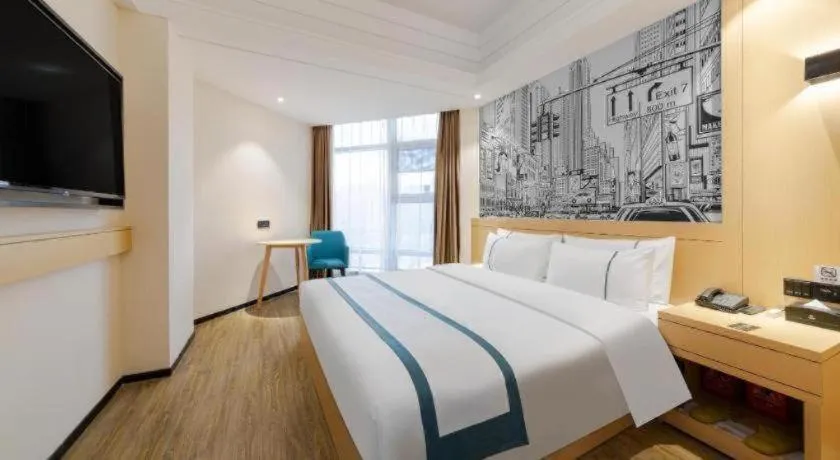 Bed in City Comfort Inn Wuhan Badajia Heping Park Metro Station