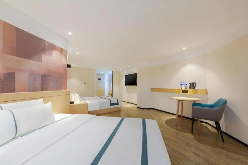 Bed in City Comfort Inn Wuhan Badajia Heping Park Metro Station