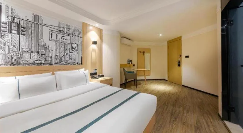 Bed in City Comfort Inn Wuhan Badajia Heping Park Metro Station