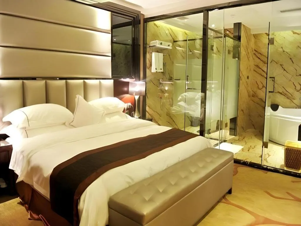 Bed in Liwan International Hotel Chengdu