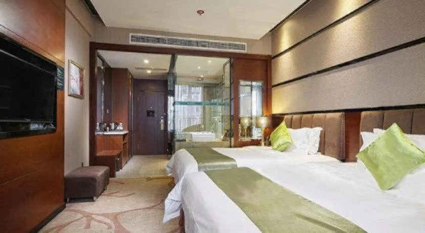 Bed in Liwan International Hotel Chengdu