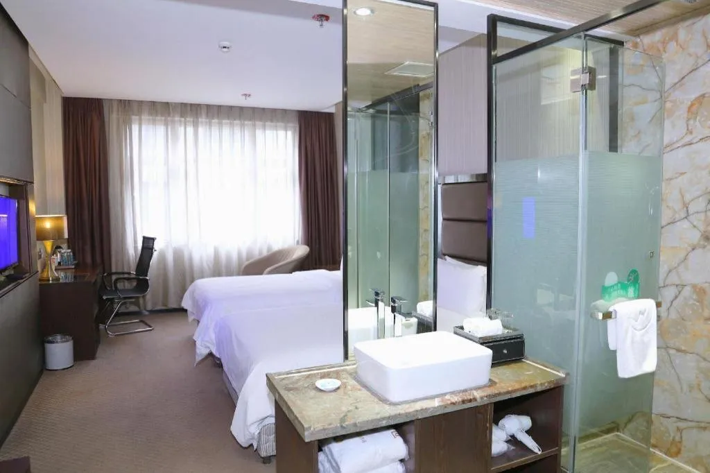 Bed in Liwan International Hotel Chengdu