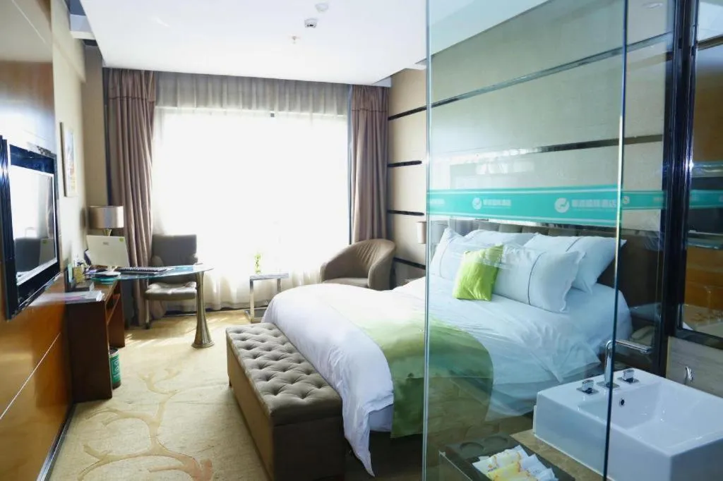 Bed in Liwan International Hotel Chengdu
