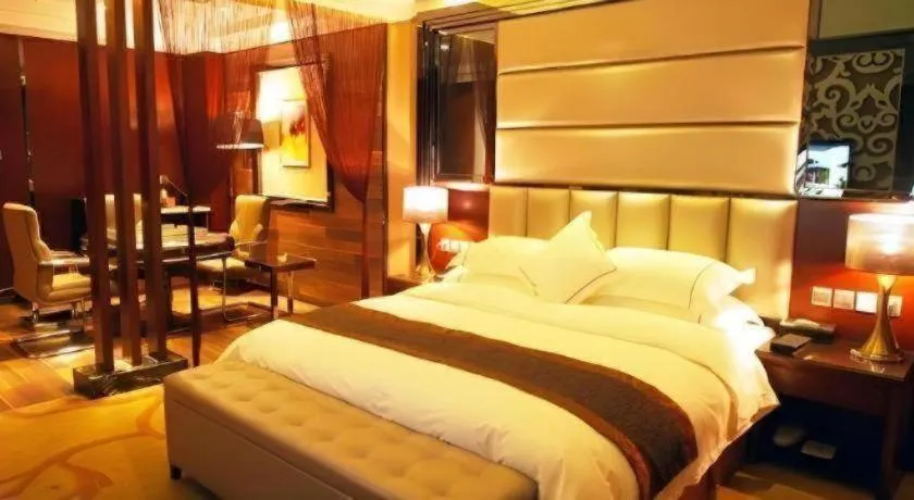 Bed in Liwan International Hotel Chengdu