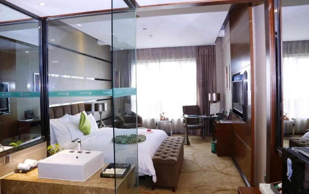 Bed in Liwan International Hotel Chengdu