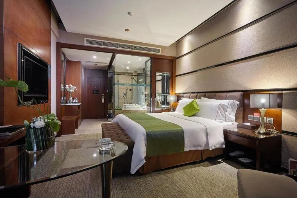 Bed in Liwan International Hotel Chengdu