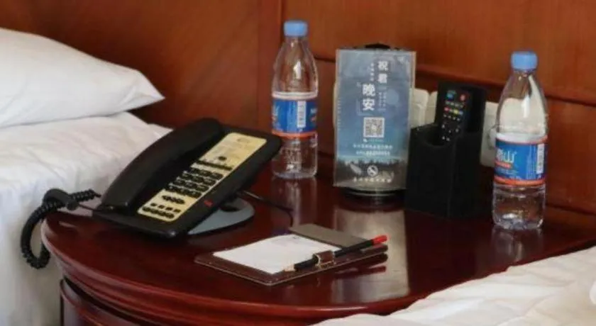 Bed in Yantai Bihai Hotel