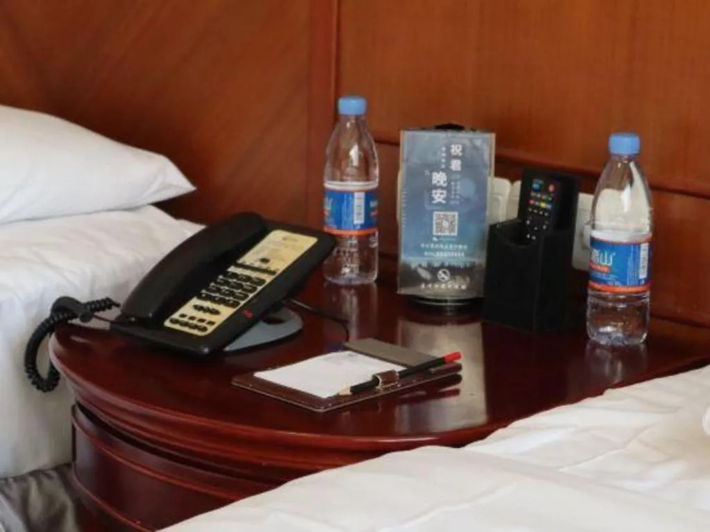 Bed in Yantai Bihai Hotel