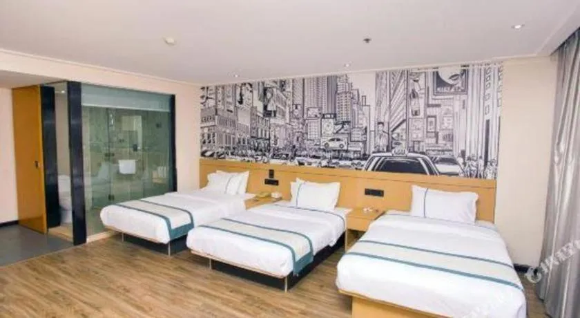 Bed in City Comfort Inn Guigang Tangren Street