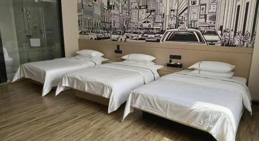 Bed in City Comfort Inn Guigang Tangren Street