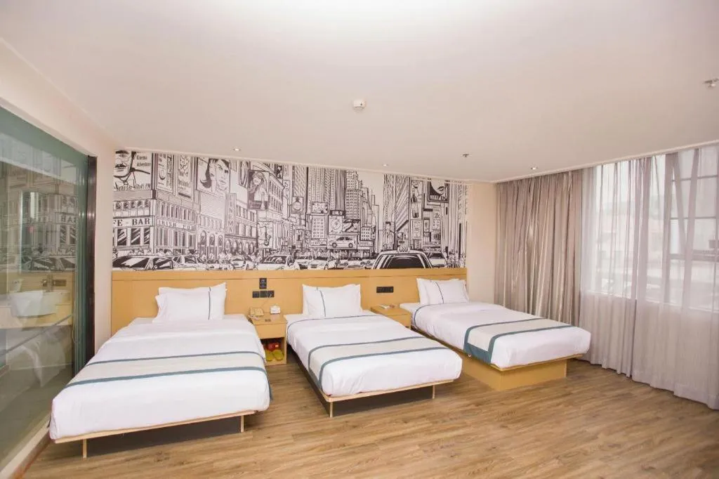 Bed in City Comfort Inn Guigang Tangren Street