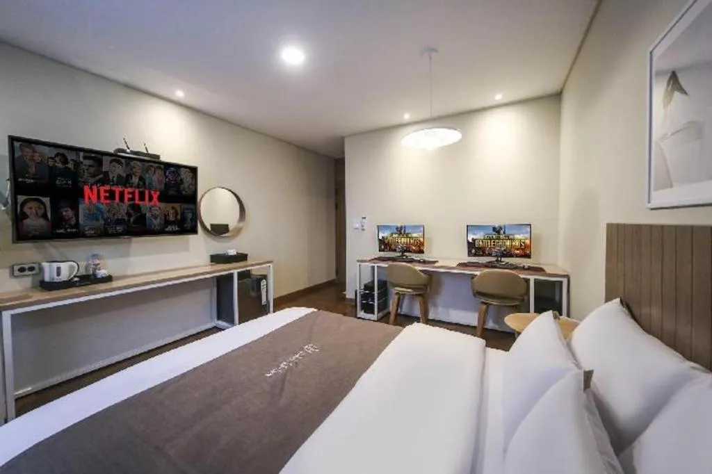 Bed in Hotel Urban Brown