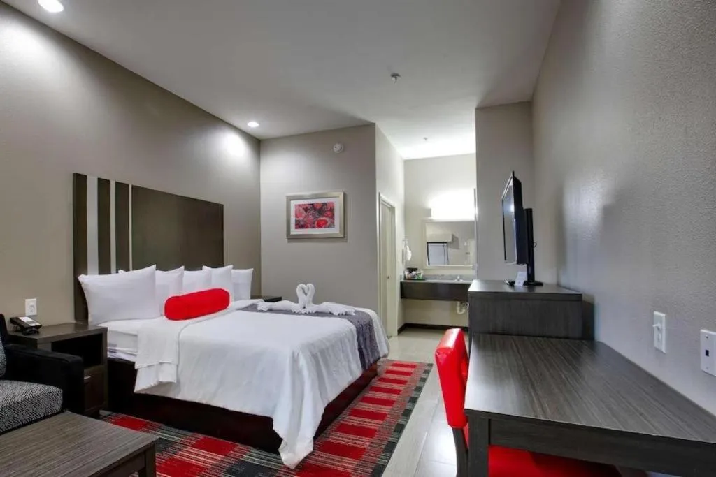 Bed in Americas Best Value Inn and Suites IAH Airport North