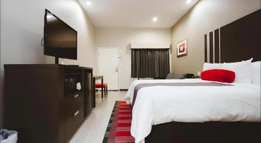 Bed in Americas Best Value Inn and Suites IAH Airport North