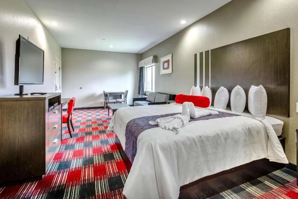 Bed in Americas Best Value Inn and Suites IAH Airport North