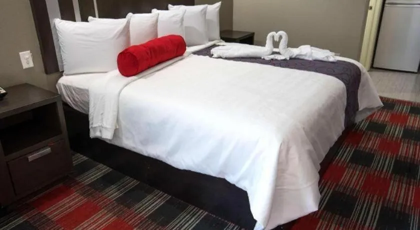 Bed in Americas Best Value Inn and Suites IAH Airport North