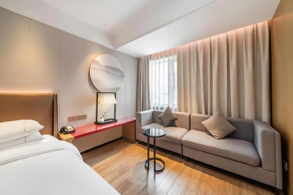 Bed in Echeng Hotel Xiamen Zhongshan Road