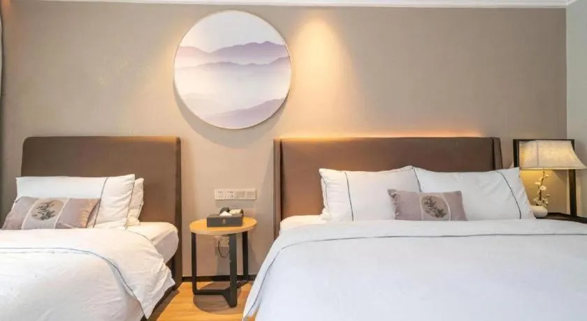 Bed in Echeng Hotel Xiamen Zhongshan Road