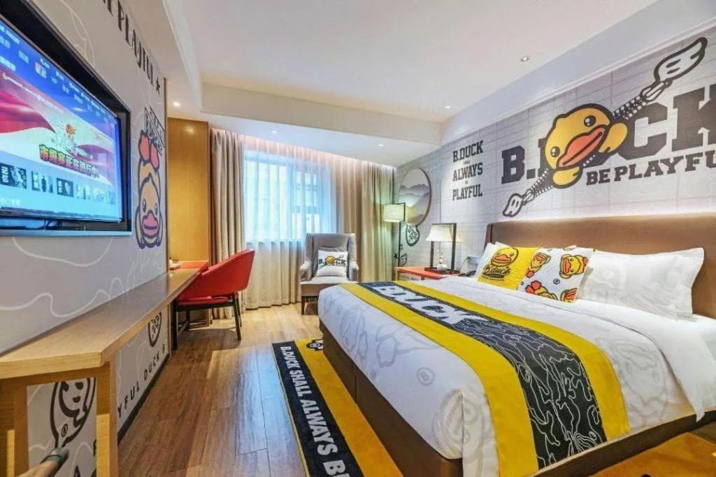 Bed in Echeng Hotel Xiamen Zhongshan Road