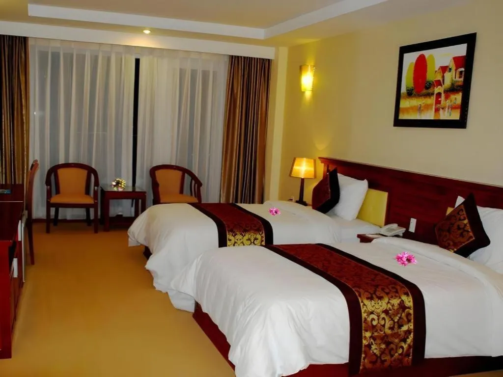 Bed in Tan Binh Hotel