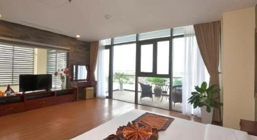 Bed in Tan Binh Hotel