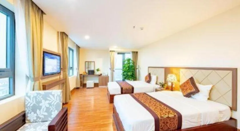 Bed in Tan Binh Hotel