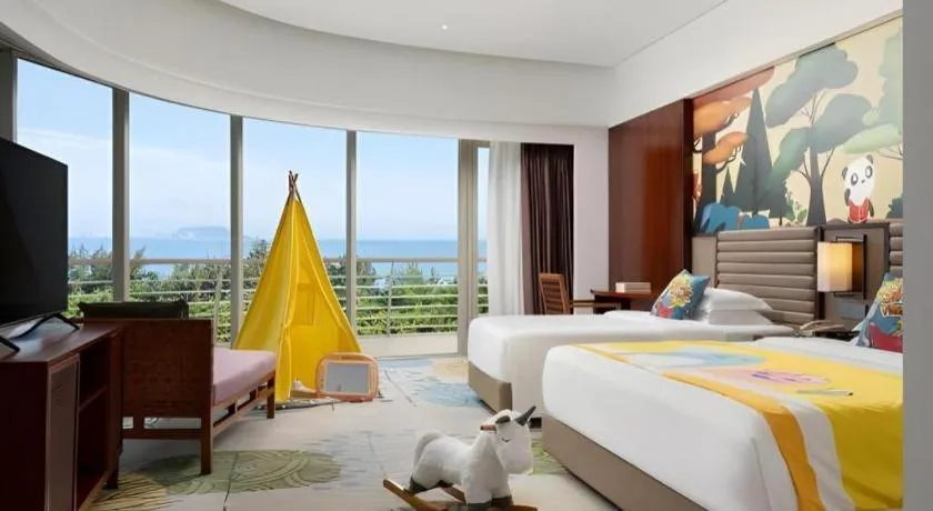 Bed in Grand Soluxe Hotel and Resort Sanya