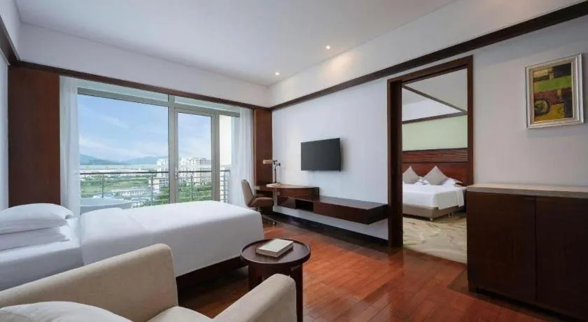 Bed in Grand Soluxe Hotel and Resort Sanya