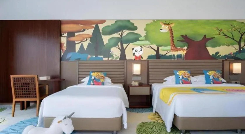 Bed in Grand Soluxe Hotel and Resort Sanya