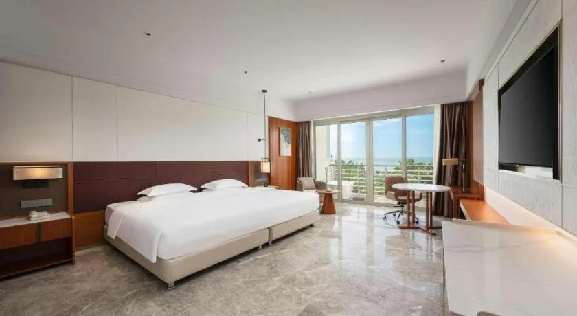 Bed in Grand Soluxe Hotel and Resort Sanya