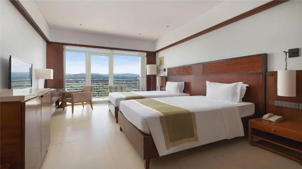 Bed in Grand Soluxe Hotel and Resort Sanya
