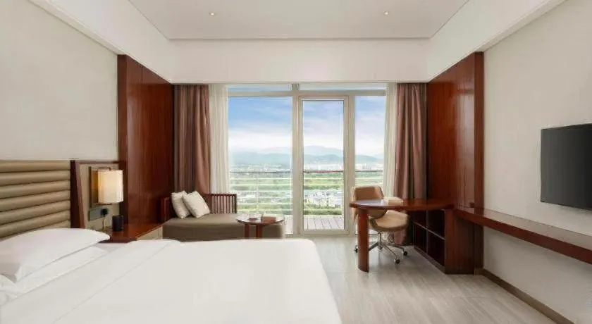 Bed in Grand Soluxe Hotel and Resort Sanya