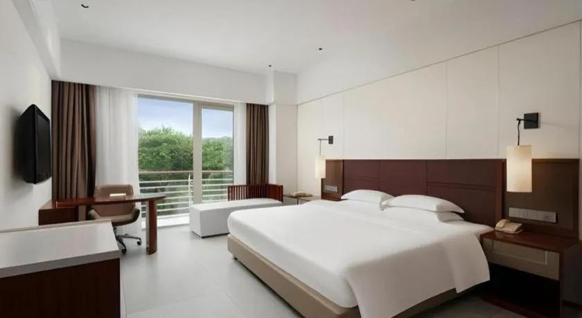 Bed in Grand Soluxe Hotel and Resort Sanya