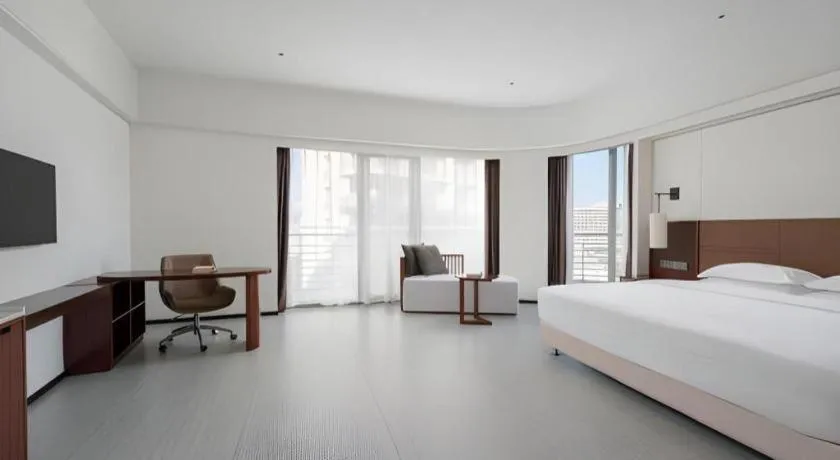 Bed in Grand Soluxe Hotel and Resort Sanya