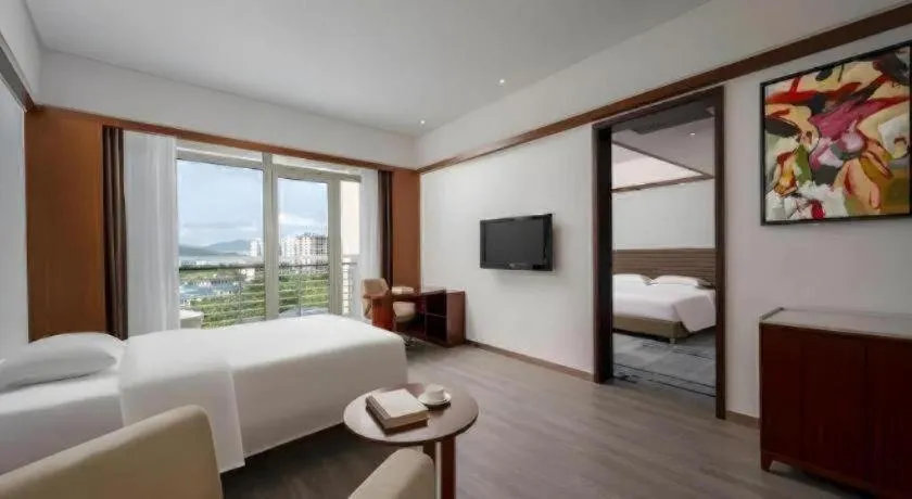Bed in Grand Soluxe Hotel and Resort Sanya