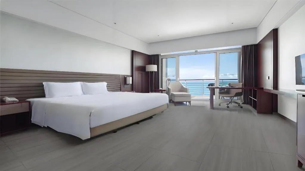 Bed in Grand Soluxe Hotel and Resort Sanya
