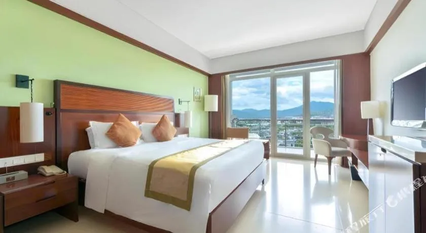 Bed in Grand Soluxe Hotel and Resort Sanya