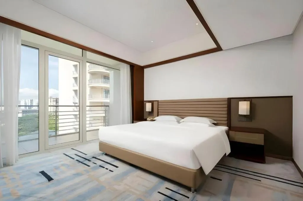 Bed in Grand Soluxe Hotel and Resort Sanya