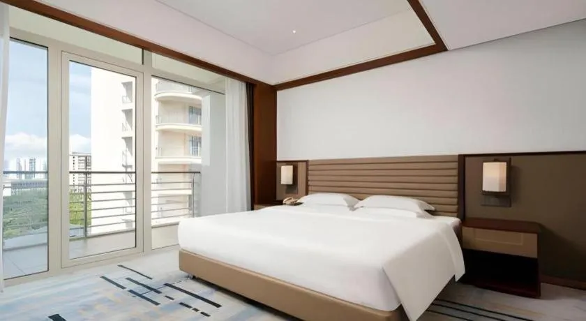 Bed in Grand Soluxe Hotel and Resort Sanya