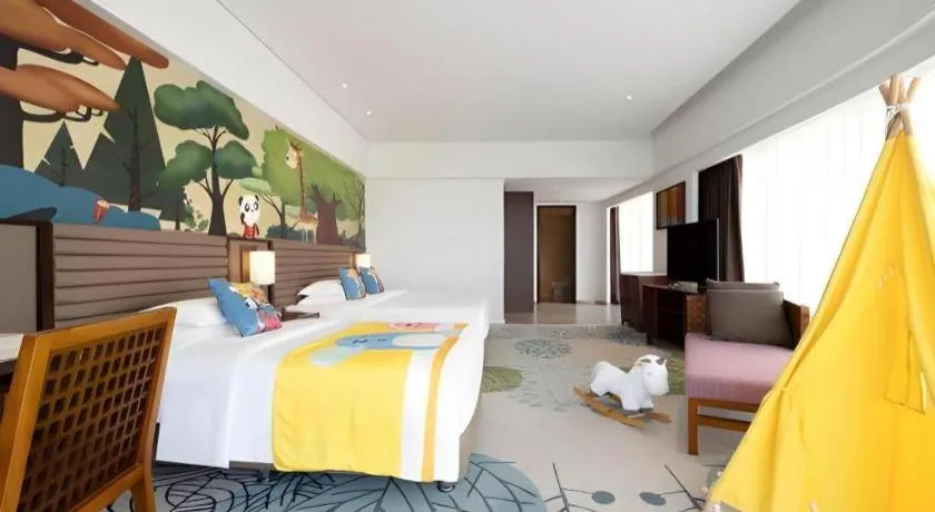 Bed in Grand Soluxe Hotel and Resort Sanya