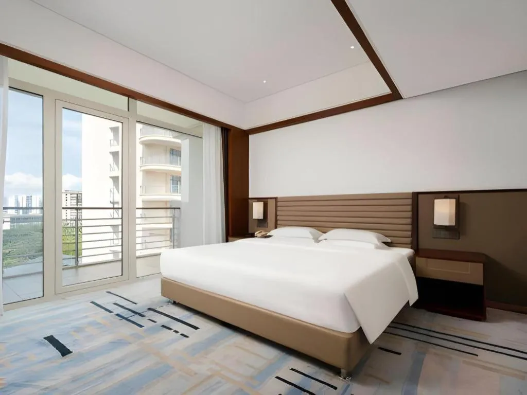 Bed in Grand Soluxe Hotel and Resort Sanya