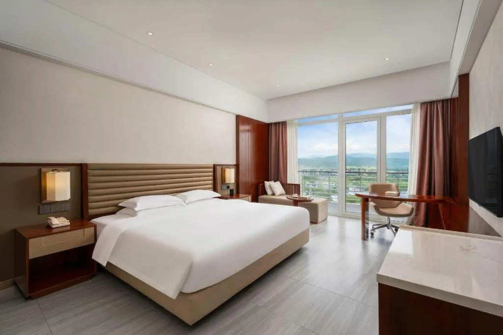 Bed in Grand Soluxe Hotel and Resort Sanya