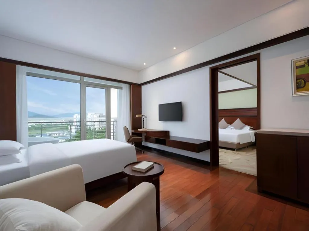Bed in Grand Soluxe Hotel and Resort Sanya