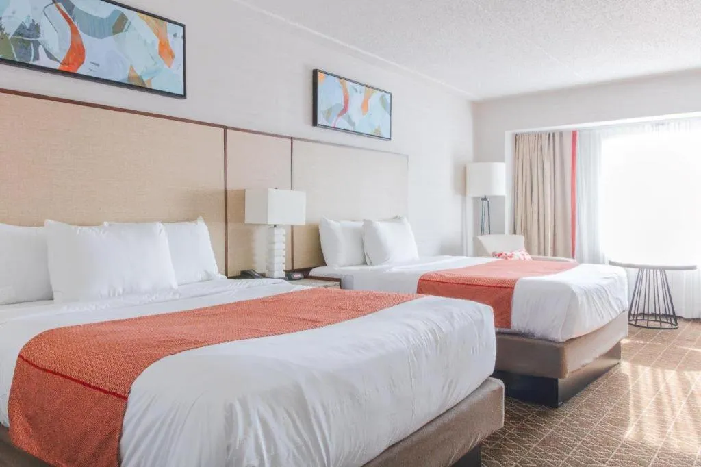 Bed in Par-A-Dice Hotel Casino