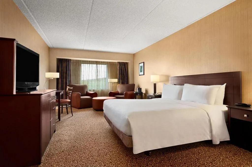 Bed in Par-A-Dice Hotel Casino