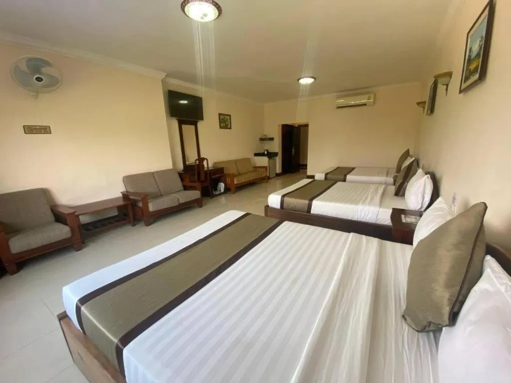 Bed in Asian Koh Kong Hotel