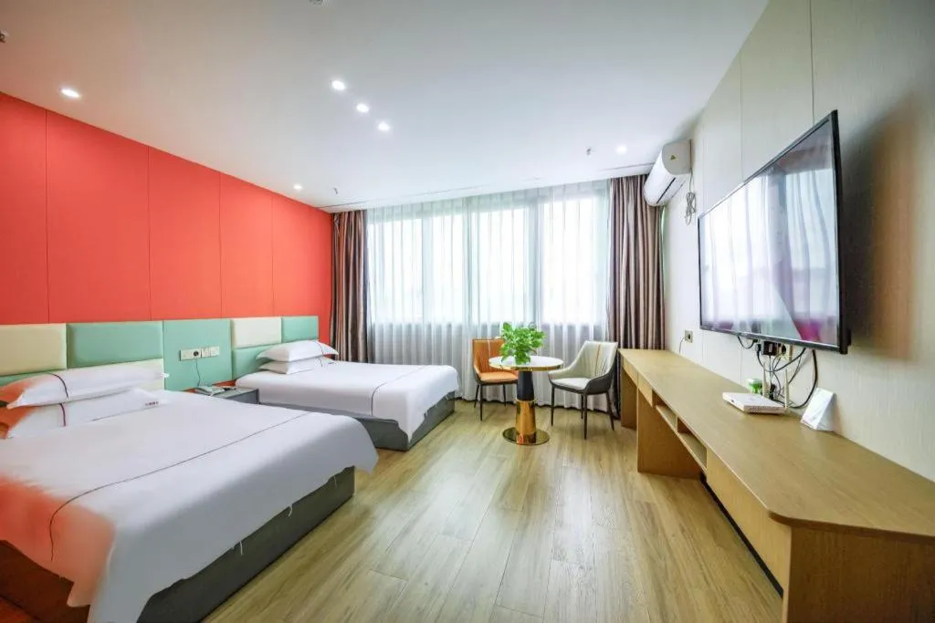 Bed in Yiwu Bairui Grand Hotel