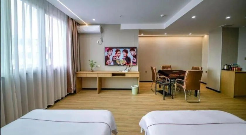 Bed in Yiwu Bairui Grand Hotel