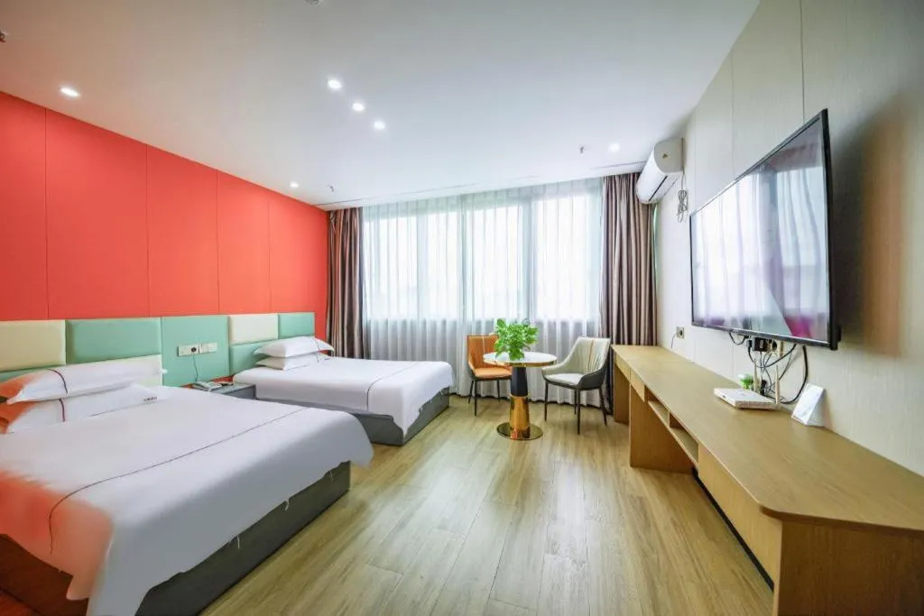 Bed in Yiwu Bairui Grand Hotel