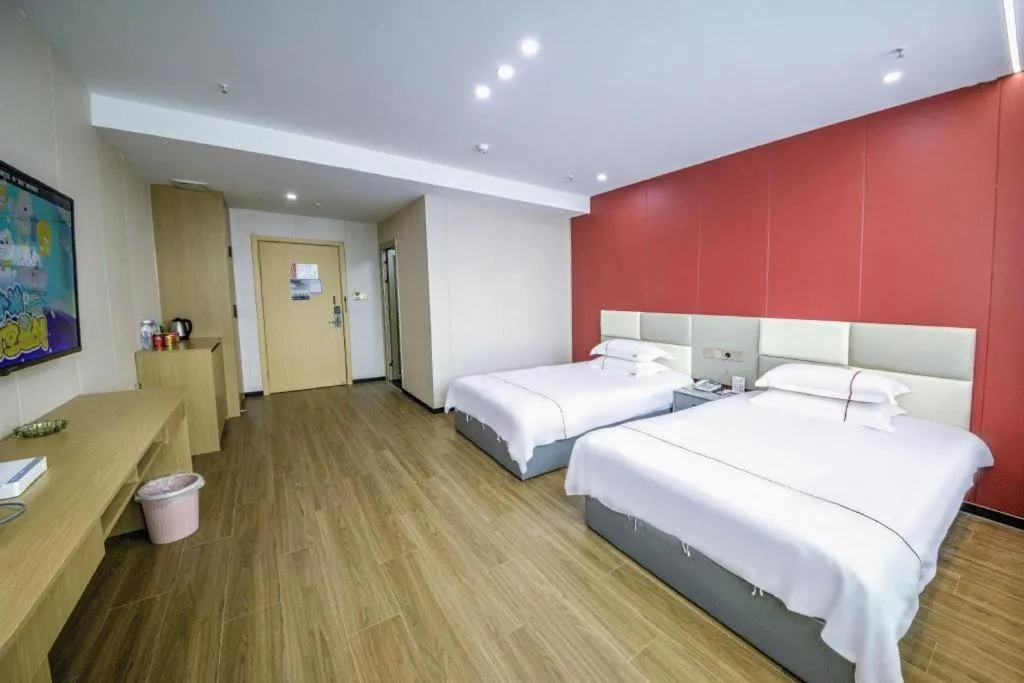 Bed in Yiwu Bairui Grand Hotel
